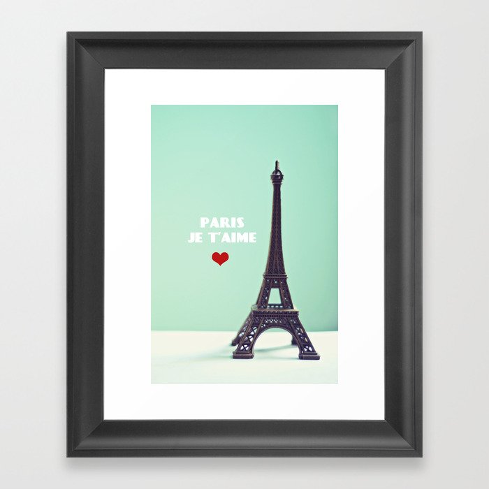 Paris Je T'aime Framed Art Print
