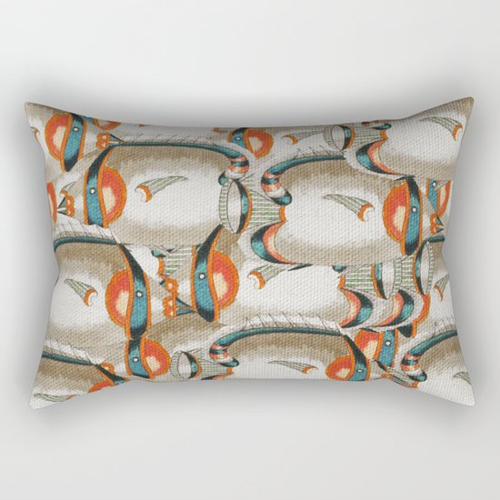 Crowd Fish 4 Rectangular Pillow