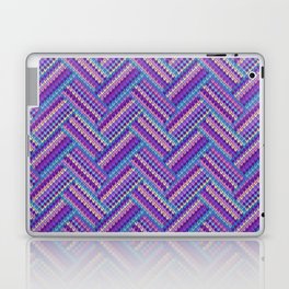 Knitted Textured Pattern Purple Laptop Skin