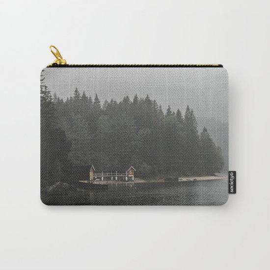 Foggy mornings at the lake II - landscape photography Carry-All Pouch