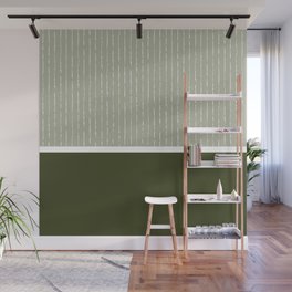 Linen Sage & Olive Wall Mural