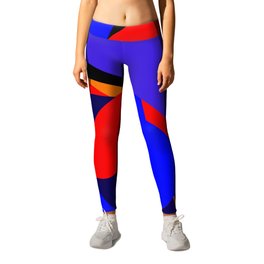 Swirling Cubism Leggings | Yellow, Black, Cubist, Bold, Graphicdesign, Paulklee, Brown, Cubism, Rafaelsalazar, Psychedelic 