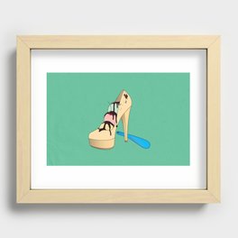 Ice Creamy Shoes Recessed Framed Print