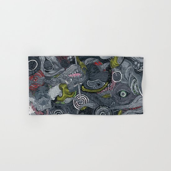 Warning Hand & Bath Towel