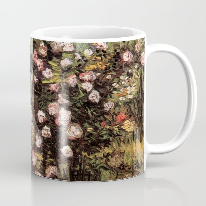 Vincent Van Gogh Rose Bush in Blossom Coffee Mug