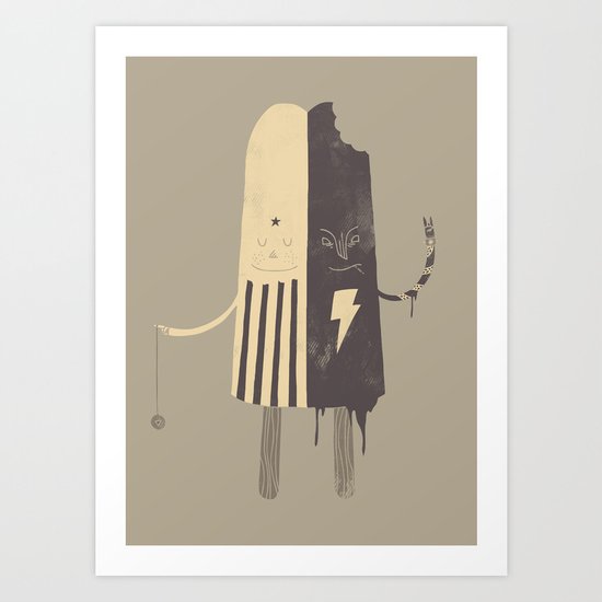 Non-Identical Twins Art Print