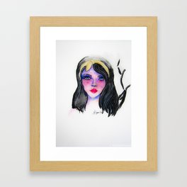 Lady of dreams Framed Art Print