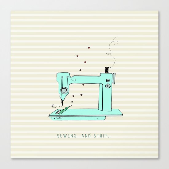 sew and stuff... Canvas Print