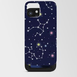 galaxy space pattern / blue pattern iPhone Card Case