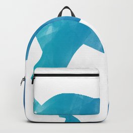 The Horse Blue Watercolor Backpack