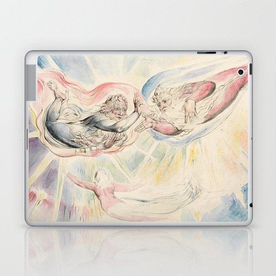 William Blake - St Peter and St James with Dante and Beatrice Laptop & iPad Skin