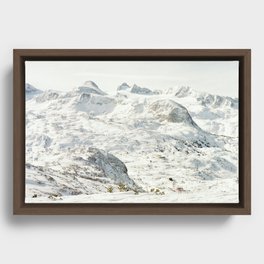 Winter on Dachstein Krippenstein mountain range in Austria / Fine Art Photography Art Print Framed Canvas