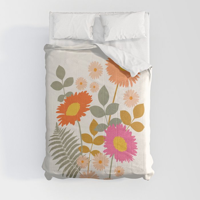 Summer Flower Bouquet Comforter