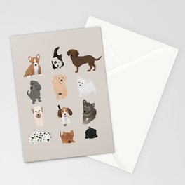 dogs Stationery Card