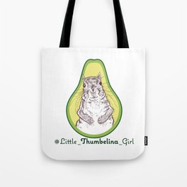 Little Thumbelina Girl: avocado Tote Bag