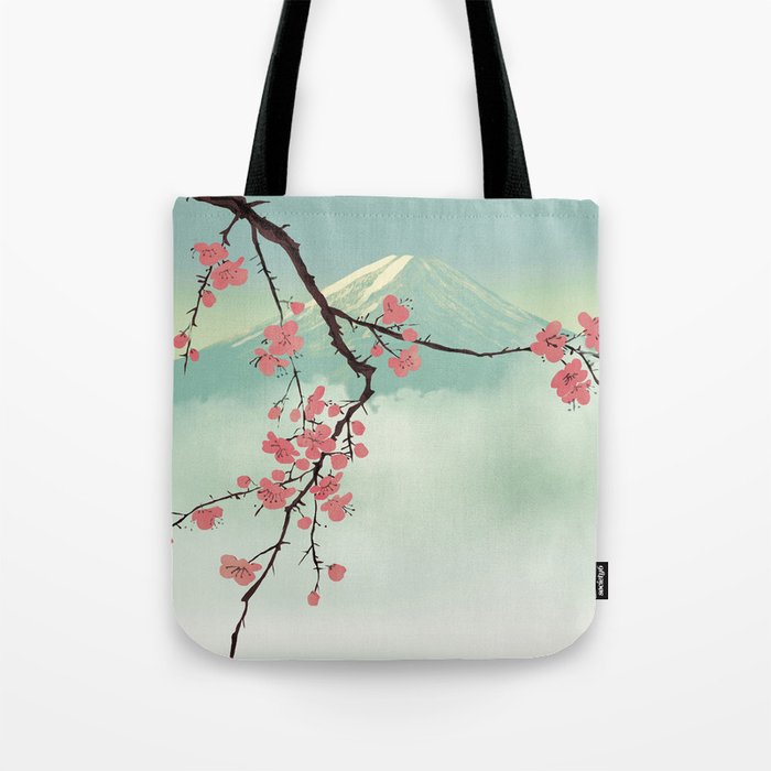 Cherry blossom and mountain 01 Tote Bag