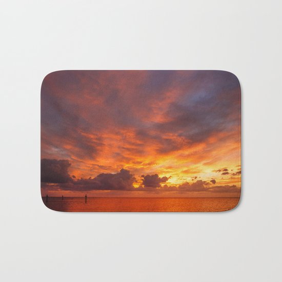 Burning Sunset Bath Mat