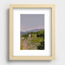 Countryside Postcard Recessed Framed Print