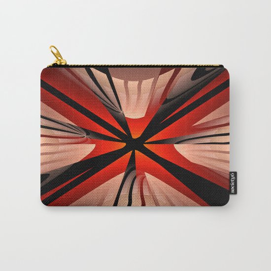 Winter abstract with red Carry-All Pouch