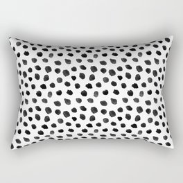 Black & White Dalmatian Pattern Rectangular Pillow