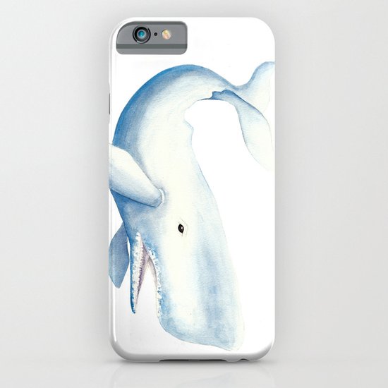 Nautical Whale Watercolor iPhone & iPod Case