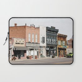 Vintage American Town Photo Print | Streets Of Panguitch Utah Photo Art | Color Travel Photography Laptop Sleeve