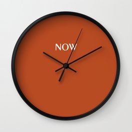 NOW RUST SOLID COLOR Wall Clock