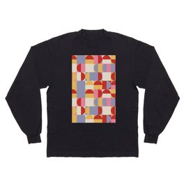 Scattered Cobweb - Mid-Century Modern Mosaic Long Sleeve T-shirt