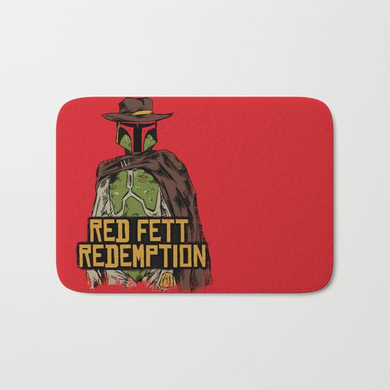 Red Fett Redemption Bath Mat