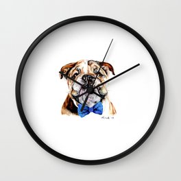 bulldog Wall Clock