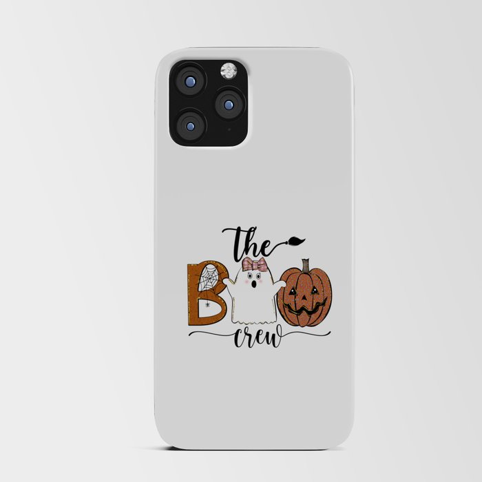 Halloween funny cute ghost girl pumpkin iPhone Card Case