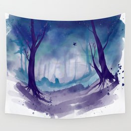 Raven Wood Wall Tapestry