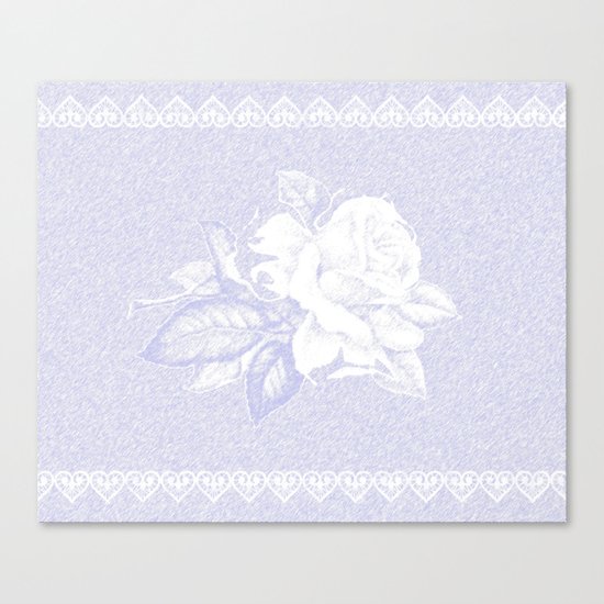 Blue rose Canvas Print