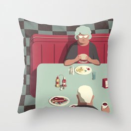 Day Trippers #11 - Diner Throw Pillow