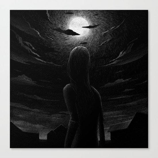 Raven Canvas Print