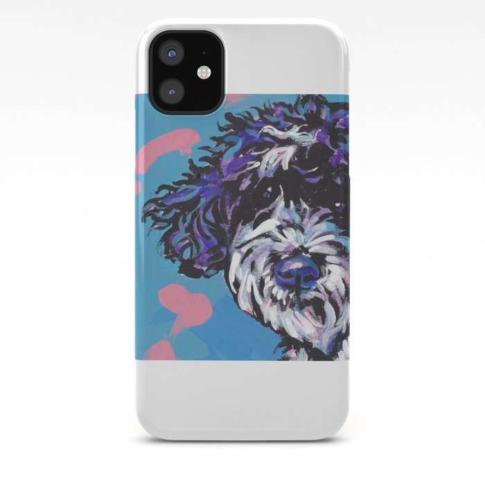 Poodle Dog Bright colorful pop dog art iPhone 11 case Poodle Dog Bright colorful pop dog art iPhone 11 case