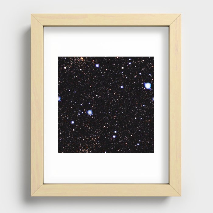 Nebula texture #43: Starfield Night Recessed Framed Print