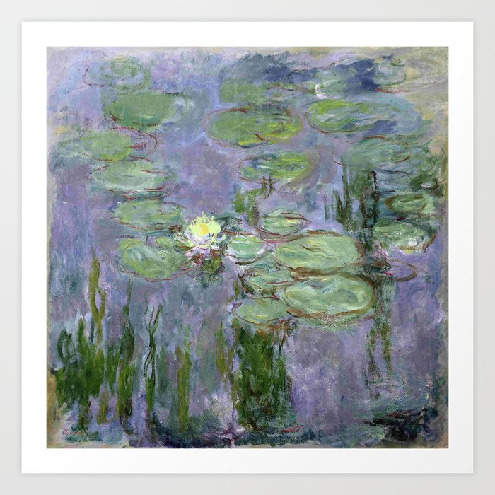Monet, water lilies or nympheas 3 1915 water lily Art Print