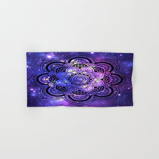 Mandala : Purple Blue Galaxy Hand & Bath Towel