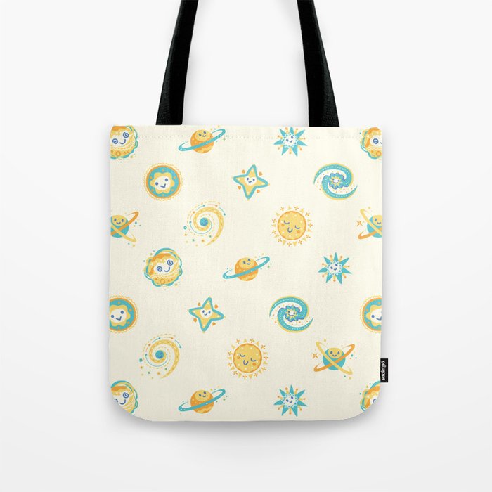 Pastel space pattern Tote Bag