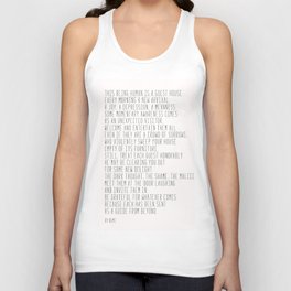 The Guest House #poem #inspirational Tank Top