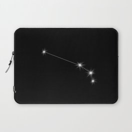 Zodiac Constellation - Aries on black Laptop Sleeve