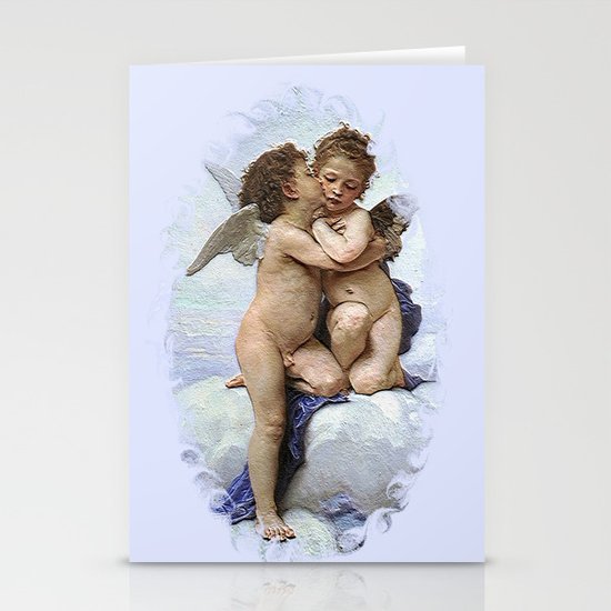 Bouguereau-First Kiss Stationery Cards