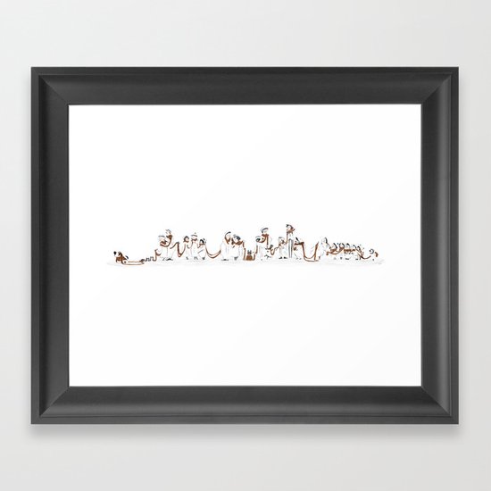 Doglong Day Framed Art Print