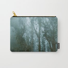 Misty Grove at Dusk Carry-All Pouch | Sanfrancisco, Color, Nature, Marinelayer, Trees, California, Mounttamalpais, Mist, Westcoast, Cypress 