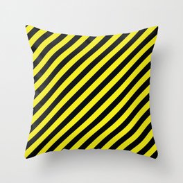 Yellow Lines Manchester Rave Scene Throw Pillow