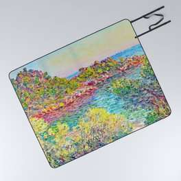 Claude Monet - Landscape Near Montecarlo Picnic Blanket