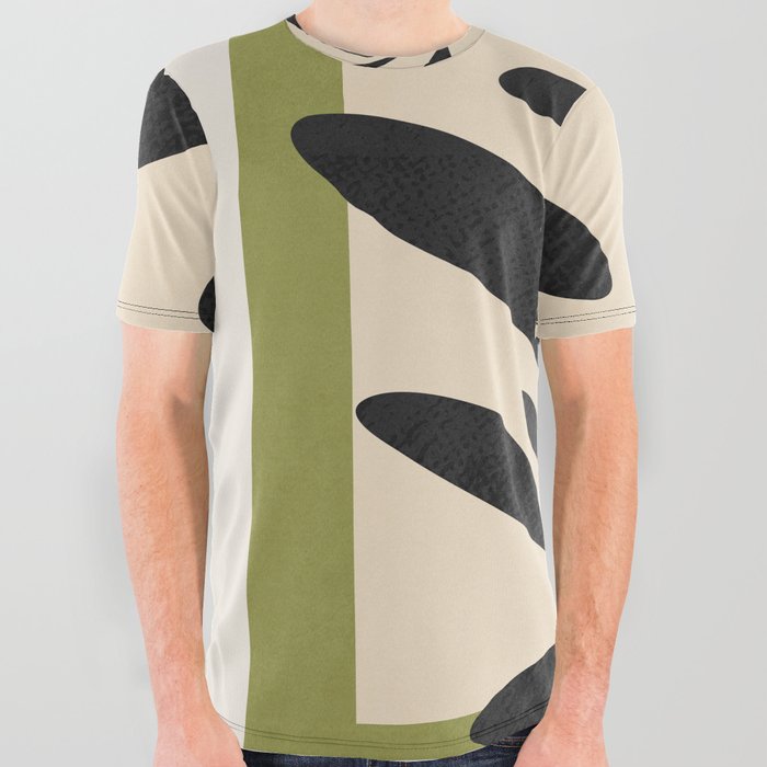 Minimal Plant 4 All Over Graphic Tee