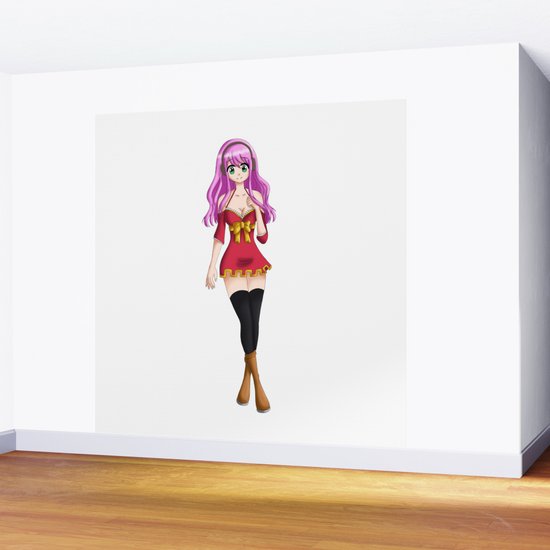 Anime Manga Girl Drawing Wall Mural By Anokasartworld Society6