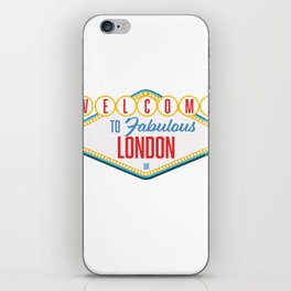 Welcome to Fabulous London UK iPhone Skin
